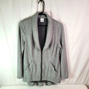 Cabi womens  jacket rn54077 gray size medium